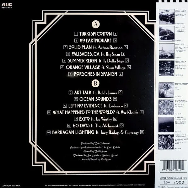 Larry June And Alchemist - Larry June And Alchemist - The Great Escape LP vinyl record cover