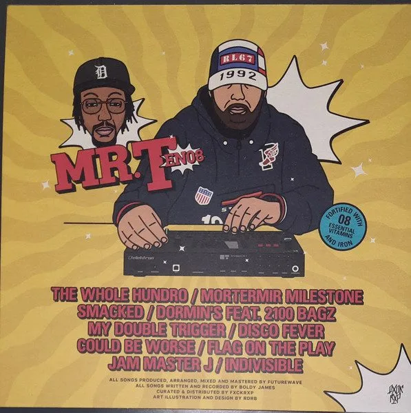 Boldy James & Futurewave (2) - Boldy James & Futurewave (2) - Mr.Ten08 LP vinyl record cover