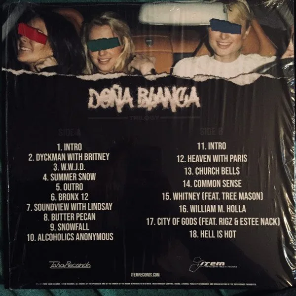 Al Doe - Al Doe, Spanish Ran - Dona Blanca Trilogy LP vinyl record cover