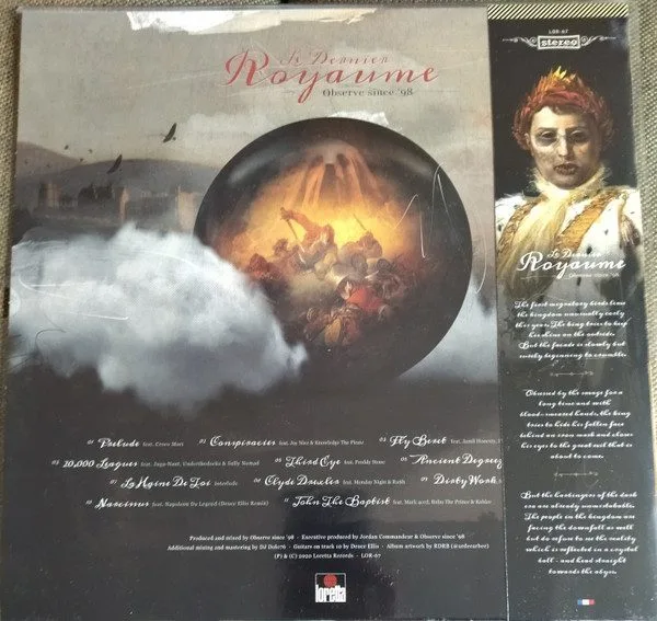 Observe - Observe - Le Dernier Royaume 12" vinyl record cover