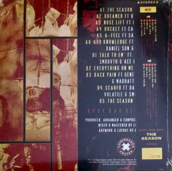 Body Bag Ben - Body Bag Ben - The Season 12" vinyl record cover