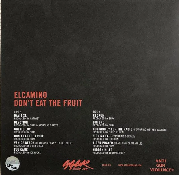 Elcamino (2) - Elcamino (2) - Don't Eat The Fruit LP vinyl record cover
