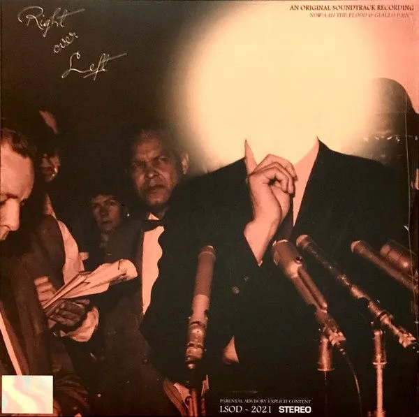 Nowaah The Flood & Giallo Point - Nowaah The Flood & Giallo Point - Right Over Left LP vinyl record cover