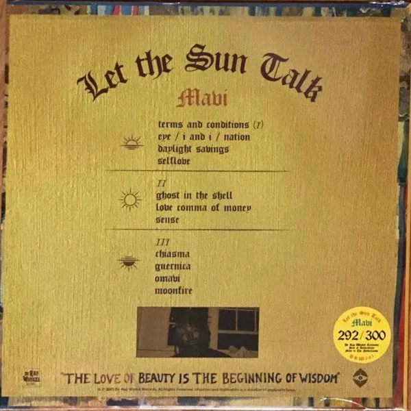 Mavi (12) - Mavi (12) - Let The Sun Talk LP vinyl record cover