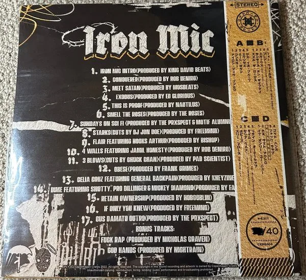 Josiah The Gift - Josiah The Gift - Iron Mic 2xLP vinyl record cover