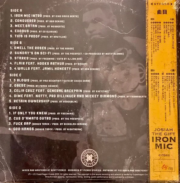 Josiah The Gift - Josiah The Gift - Iron Mic 2xLP vinyl record cover