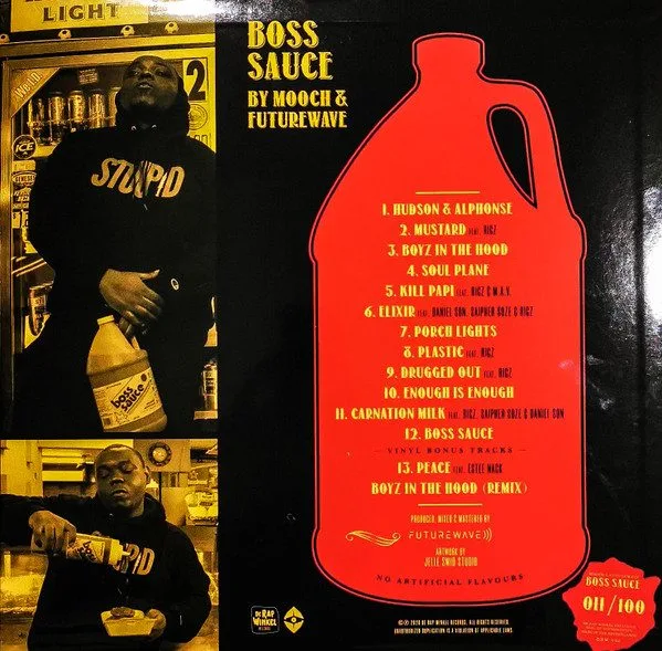 Mooch (14) X Futurewave (2) - Mooch (14) X Futurewave (2) - Boss Sauce LP vinyl record cover