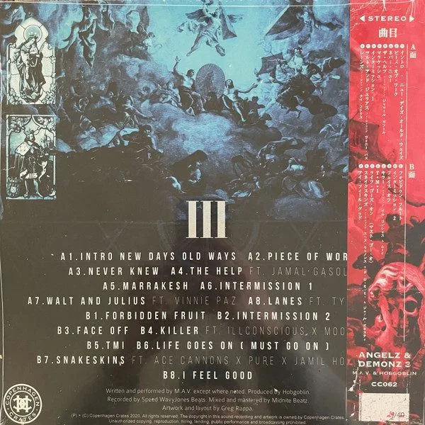 Maverick Montana x Hobgoblin (4) - Maverick Montana x Hobgoblin (4) - Angelz & Demonz 3 12" vinyl record cover