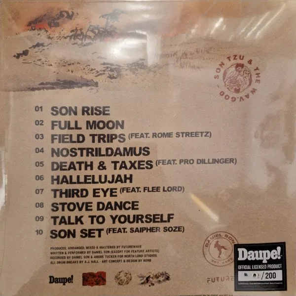 Daniel Son (2) & Futurewave (2) - Daniel Son (2) & Futurewave (2) - Son Tzu & The Wav.God LP vinyl record cover