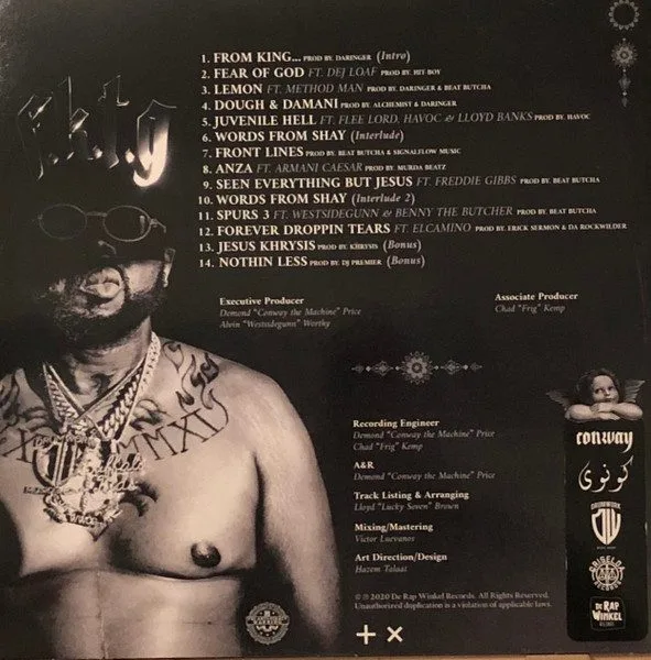 Conway The Machine - Conway The Machine - From King To A God LP vinyl record cover