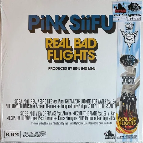 Pink Siifu & Real Bad Man - Pink Siifu & Real Bad Man - Real Bad Flights LP vinyl record cover