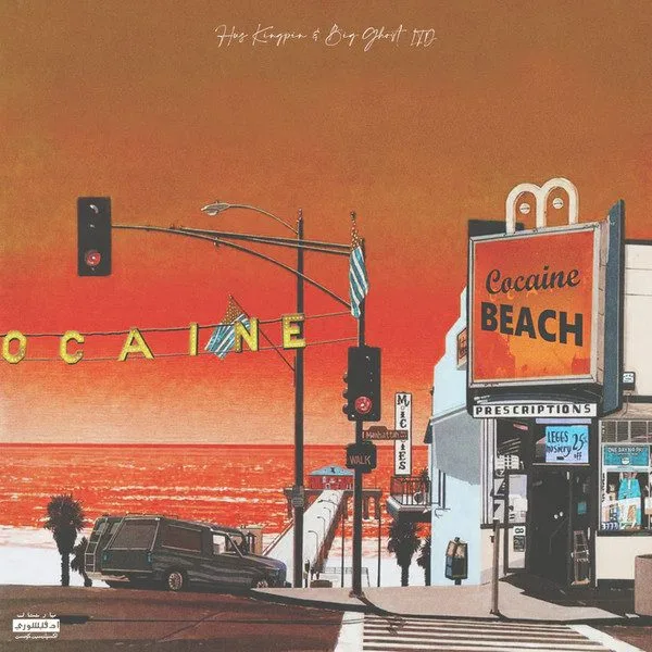 Big Ghost LTD - Hus Kingpin, Big Ghost LTD - Cocaine Beach LP vinyl record cover