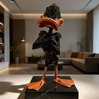 Martin de Noir Daffy Duck chrome sculpture