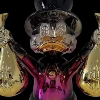 Martin de Noir Show me the Money chrome sculpture