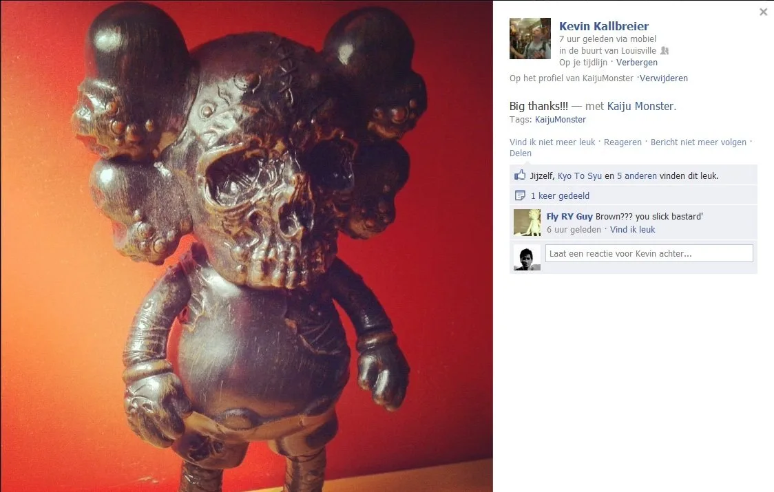RESULT! Free Monster Thursday 08/02/12 on KAIJUMONSTER.com - Win a Bootleg Kaws X Pushead