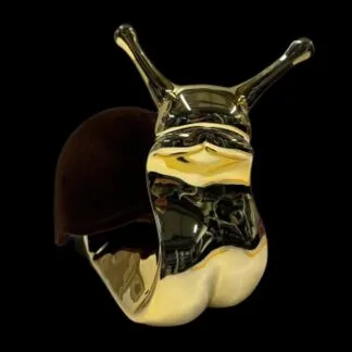 Martin de Noir Fashion Snail Louis Vuitton Flock chrome sculpture