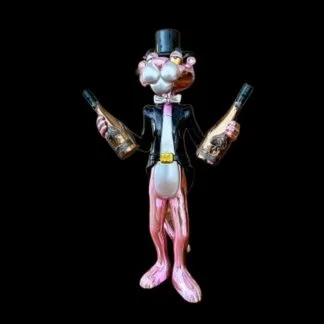 Martin de Noir Mr. Pink Champagne - Full Color chrome sculpture